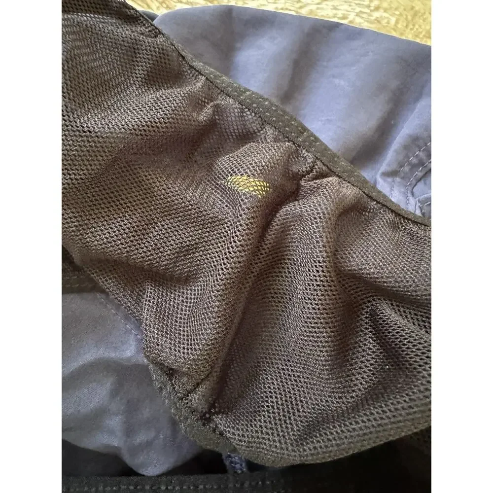 Warren Webber Navy Blue Lemon Embroidered Swim Trunks Men’s Size XL